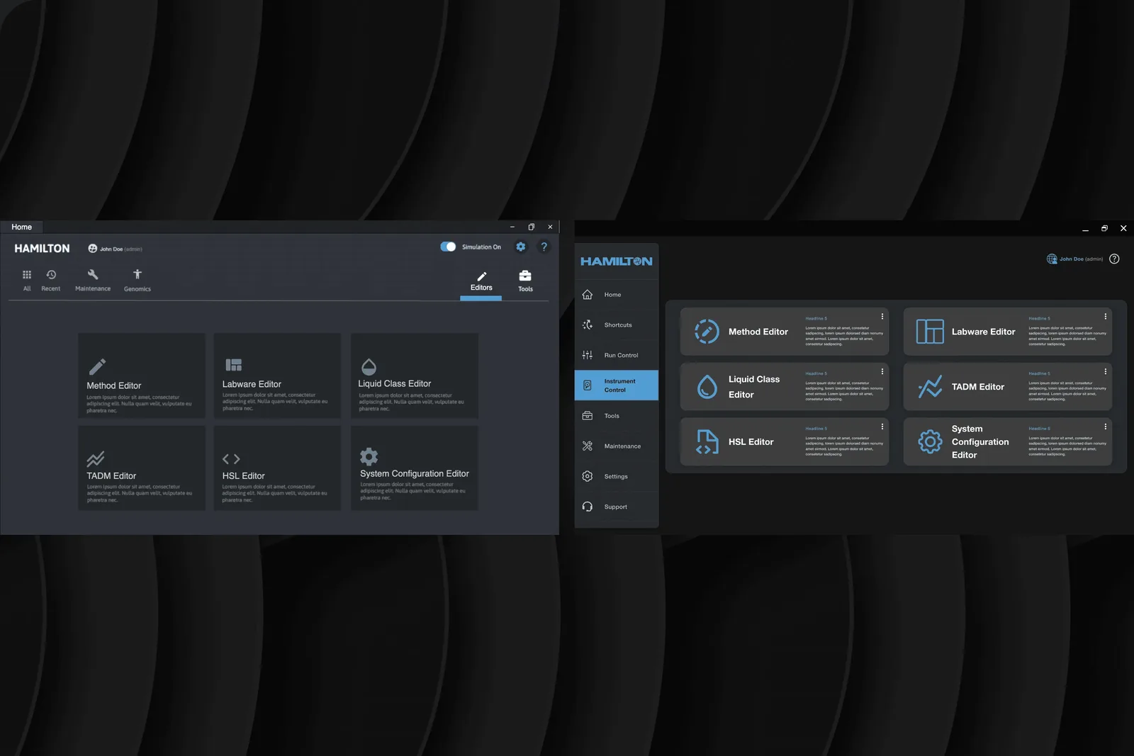 Hamilton system — light theme at full parity with dark